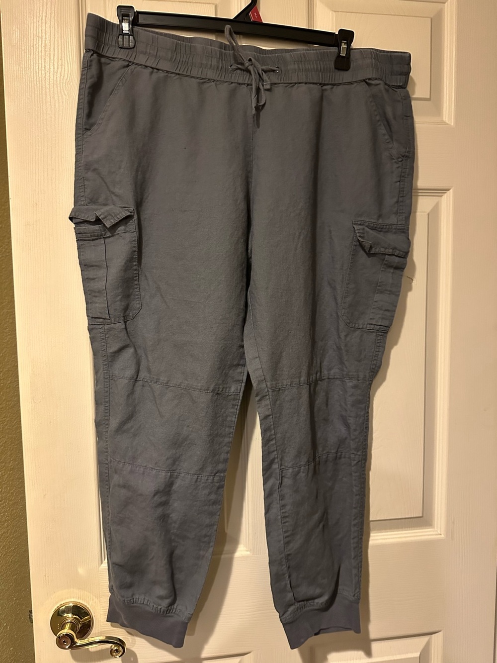 XL DKNY light linen denim look, Cargo Joggers